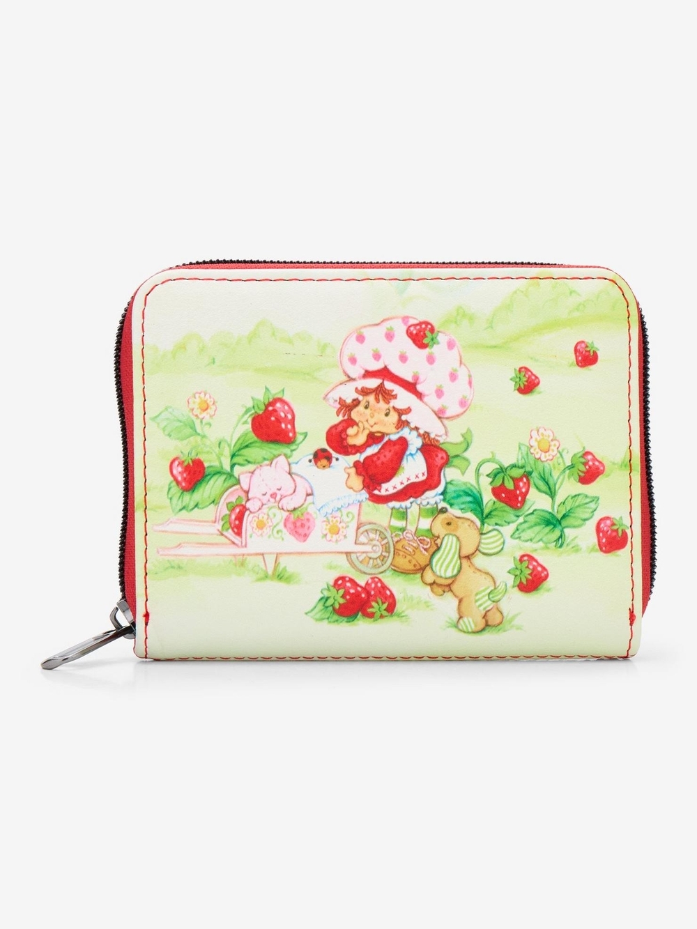 Loungefly Cream and Pink Strawberry Shortcake Zip Wallet